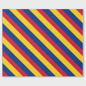 Papier Cadeau Drapeau de la Roumanie (Plat)