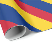 Papier Cadeau Drapeau de la Roumanie (Coin rond)