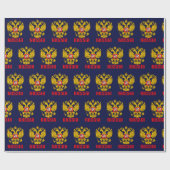 Papier Cadeau Drapeau de la Russie Aigle impériale Russie Orthod (Plat)