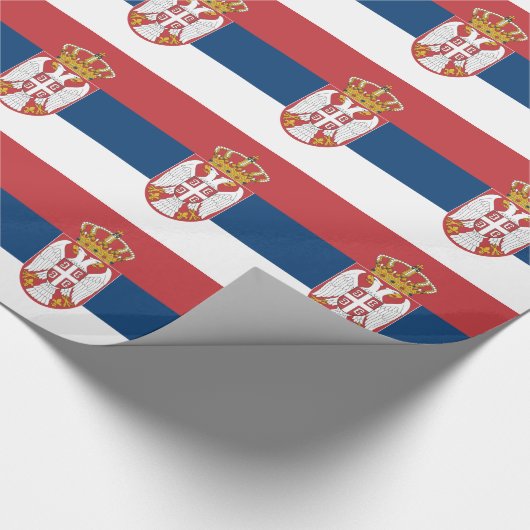 Papier Cadeau Drapeau de la Serbie (Coin)