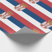 Papier Cadeau Drapeau de la Serbie (Coin)