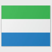 Papier Cadeau Drapeau de la Sierra Leone (Plat)