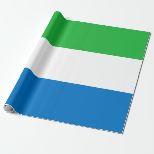 Papier Cadeau Drapeau de la Sierra Leone