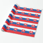Papier Cadeau Drapeau de la Slovaquie (Déroulé)