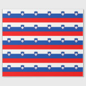 Papier Cadeau Drapeau de la Slovénie (Plat)