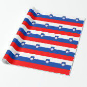 Papier Cadeau Drapeau de la Slovénie (Déroulé)