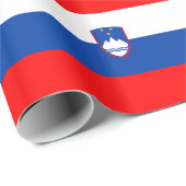 Papier Cadeau Drapeau de la Slovénie (Coin rond)