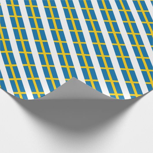 Papier Cadeau Drapeau de la Suède (Coin)