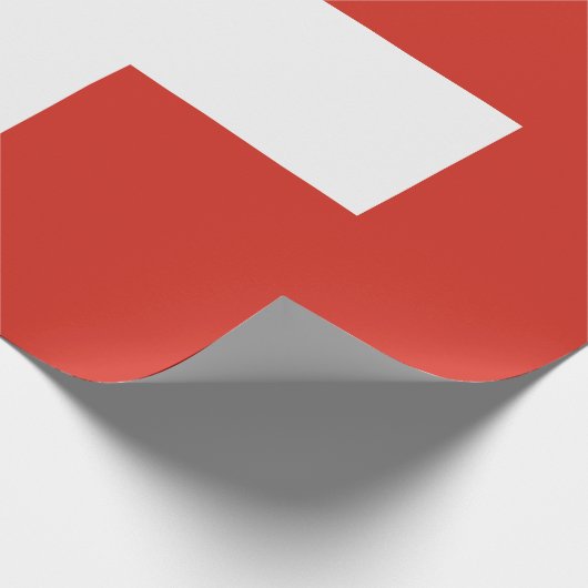 Papier Cadeau Drapeau de la Suisse (Coin)