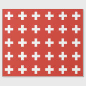 Papier Cadeau Drapeau de la Suisse Die Nationalflagge der Schwei (Plat)