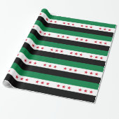 Papier Cadeau Drapeau de la Syrie (Déroulé)