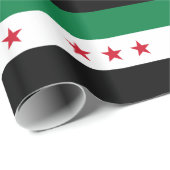 Papier Cadeau Drapeau de la Syrie (Coin rond)