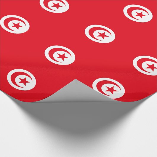 Papier Cadeau Drapeau de la Tunisie (Coin)