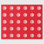 Papier Cadeau Drapeau de la Tunisie (Plat)
