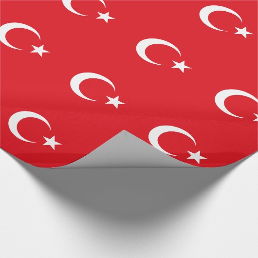 Papier Cadeau Drapeau de la Turquie (Coin)