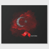 Papier Cadeau Drapeau de la Turquie (Plat)