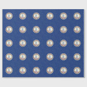 PAPIER CADEAU DRAPEAU DE LA VIRGINIE (Plat)