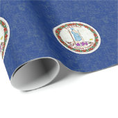 PAPIER CADEAU DRAPEAU DE LA VIRGINIE (Coin rond)