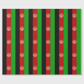Papier Cadeau Drapeau de l'Afghanistan patriotique (Plat)