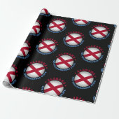 Papier Cadeau Drapeau de l'Alabama (Déroulé)