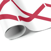 Papier Cadeau Drapeau de l'Alabama (Coin rond)