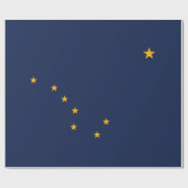Papier Cadeau Drapeau de l'Alaska (Plat)