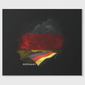 Papier Cadeau Drapeau de l'Allemagne (Plat)