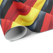 Papier Cadeau Drapeau de l'ALLEMAGNE (Coin rond)