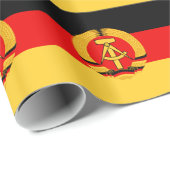 Papier Cadeau Drapeau de l'Allemagne de l'Est (Coin rond)