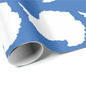Papier Cadeau Drapeau de l'Antarctique (Coin rond)