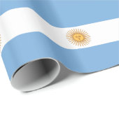 Papier Cadeau Drapeau de l'Argentine (Coin rond)