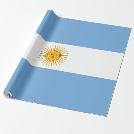 Papier Cadeau Drapeau de l'Argentine (Déroulé)