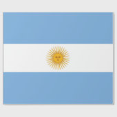 Papier Cadeau Drapeau de l'Argentine (Plat)