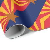 PAPIER CADEAU DRAPEAU DE L'ARIZONA (Coin rond)