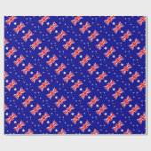 Papier Cadeau Drapeau de l'Australie - drapeau australien (Plat)