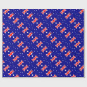 Papier Cadeau Drapeau de l'Australie - drapeau australien (Plat)