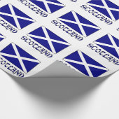Papier Cadeau Drapeau de l'Écosse et de Saint-André (Coin)