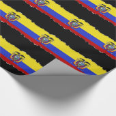 Papier Cadeau Drapeau de l'Equateur (Coin)