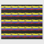 Papier Cadeau Drapeau de l'Equateur (Plat)