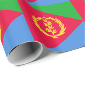 Papier Cadeau Drapeau de l'Érythrée (Coin rond)