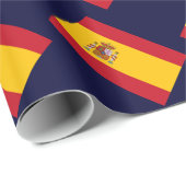 Papier Cadeau Drapeau de l'Espagne (Coin rond)