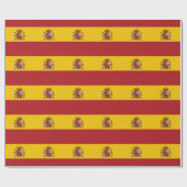 Papier Cadeau Drapeau de l'Espagne (Plat)