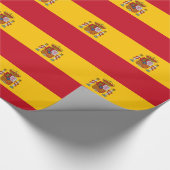 Papier Cadeau Drapeau de l'Espagne (Coin)
