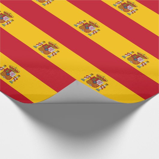Papier Cadeau Drapeau de l'Espagne (Coin)