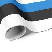 Papier Cadeau Drapeau de l'Estonie (Coin rond)