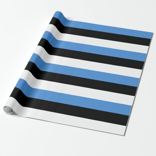 Papier Cadeau Drapeau de l'Estonie (Déroulé)