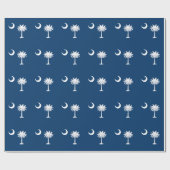 Papier Cadeau Drapeau de l'État de Caroline du Sud (Plat)