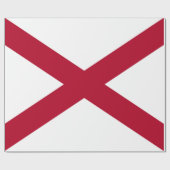 Papier Cadeau Drapeau de l'état de l'Alabama (Plat)