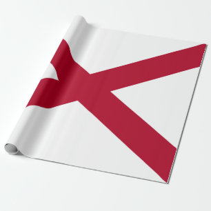 Papier Cadeau Drapeau de l'état de l'Alabama