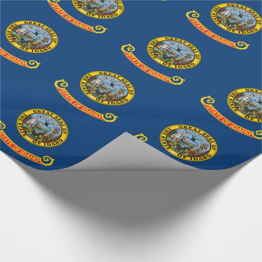 Papier Cadeau Drapeau de l'État de l'Idaho (Coin)
